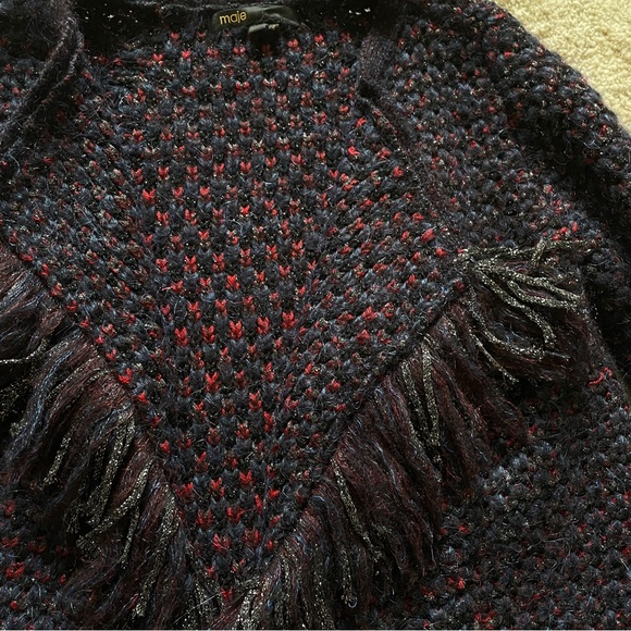 Maje Mask Bouclé Cardigan size 1 - Picture 4 of 9